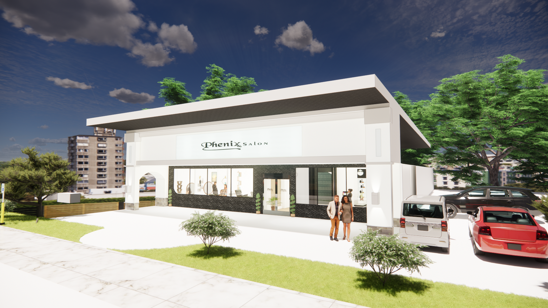 Commercial exterior design